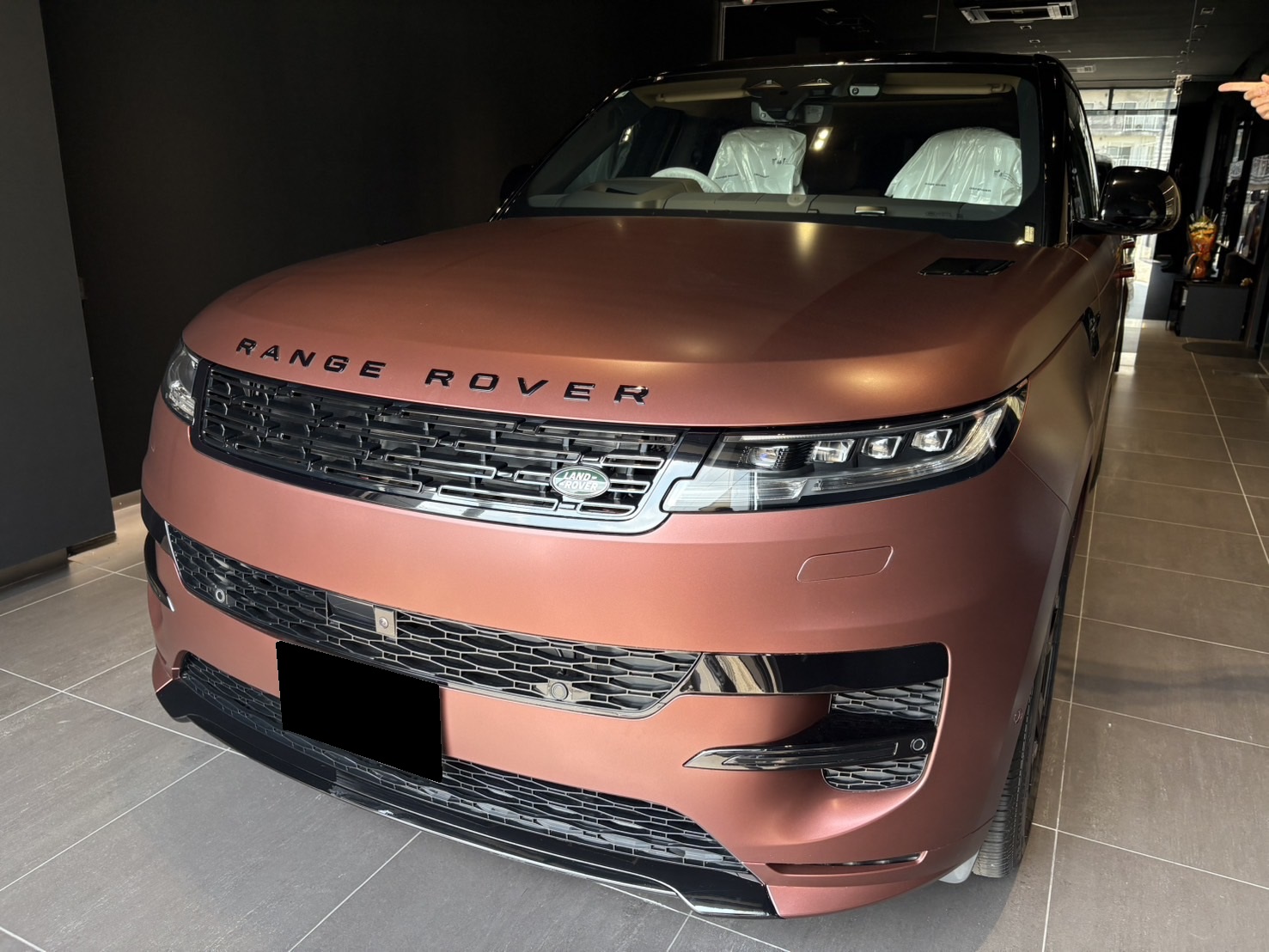 ランドローバー　レンジローバースポーツ　プロテクションフィルム施工