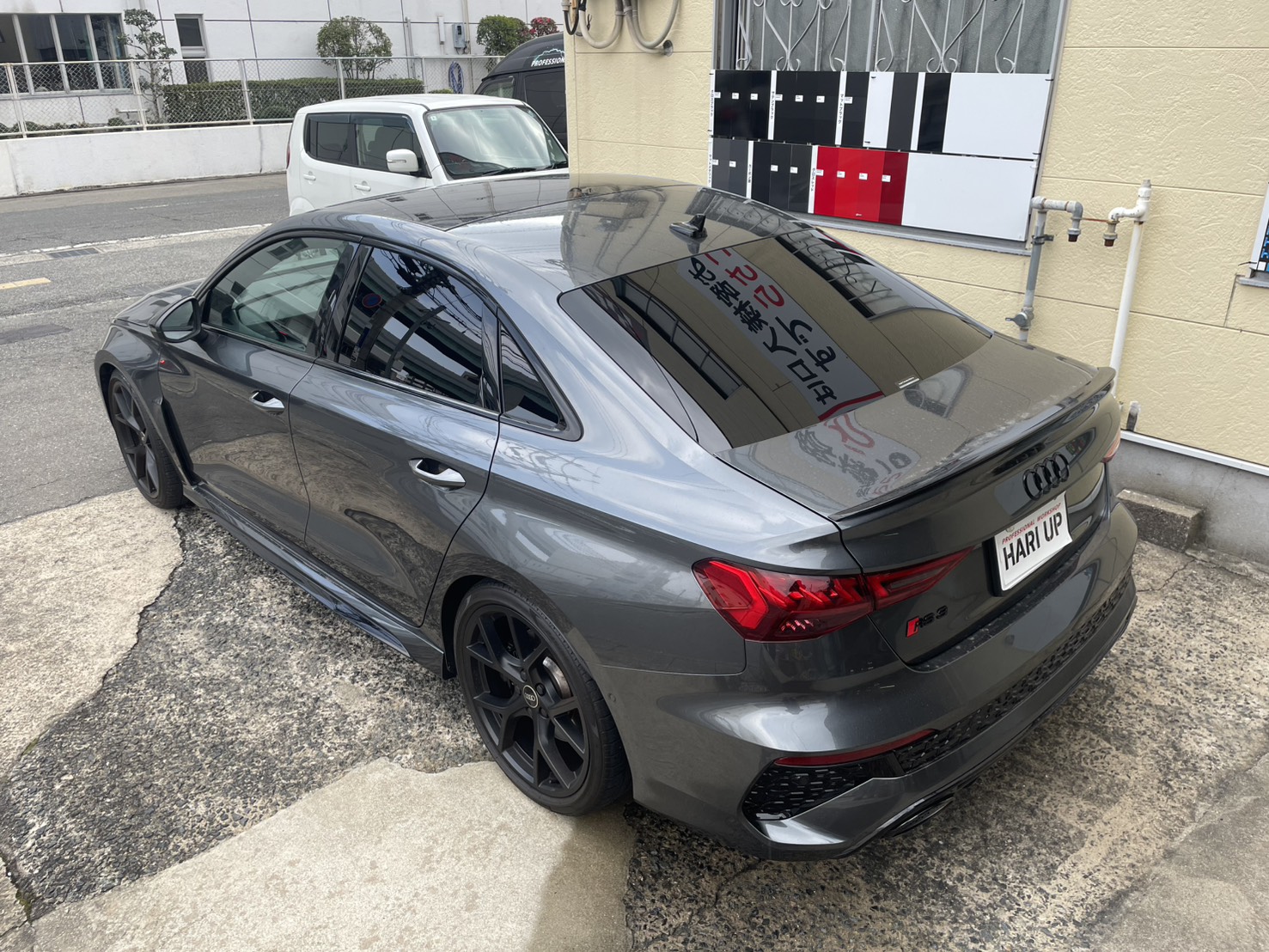 アウディ　RS3セダン　カーフィルム施工