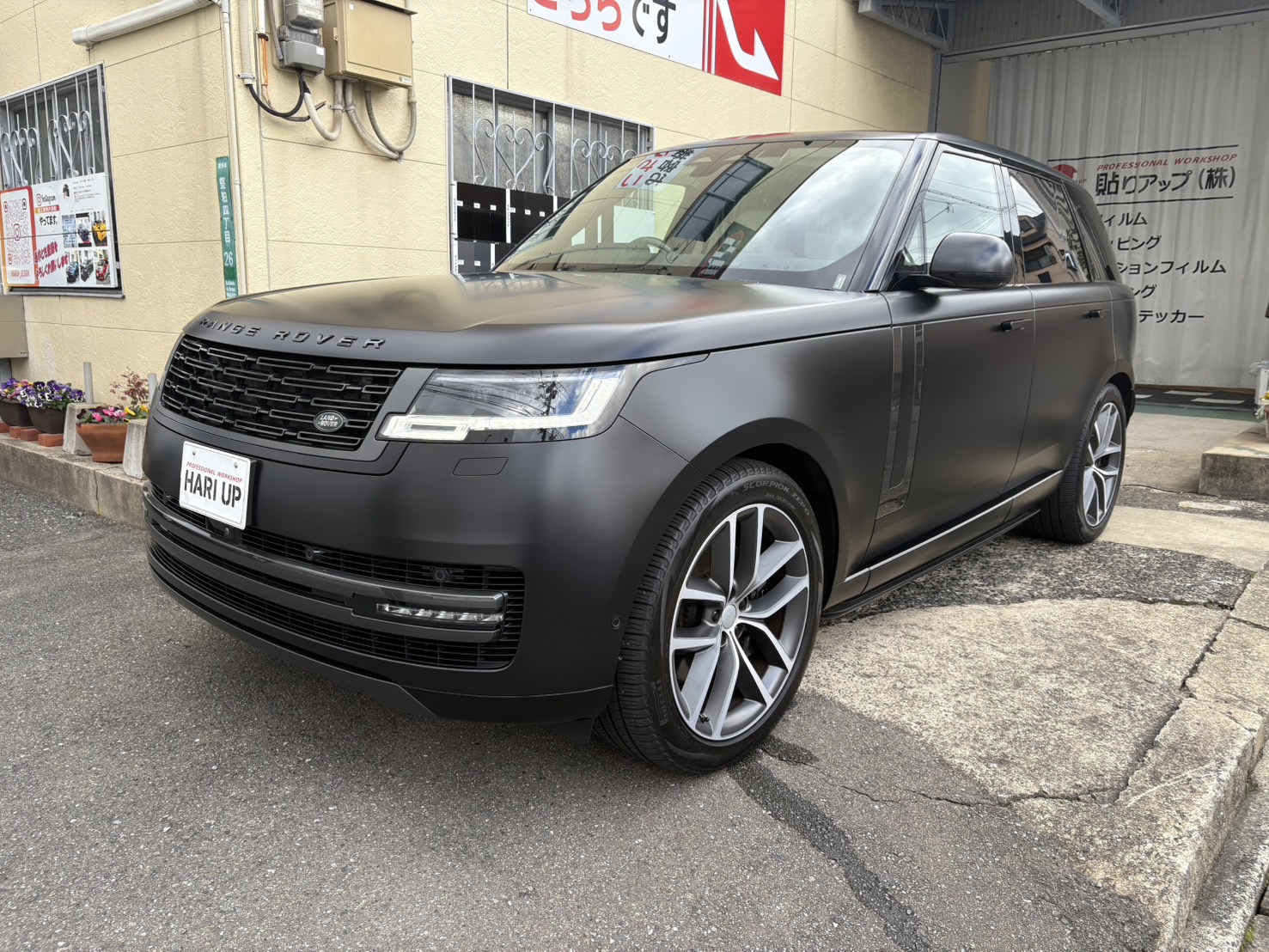 ランドローバー　レンジローバー　フルプロテクションフィルム施工